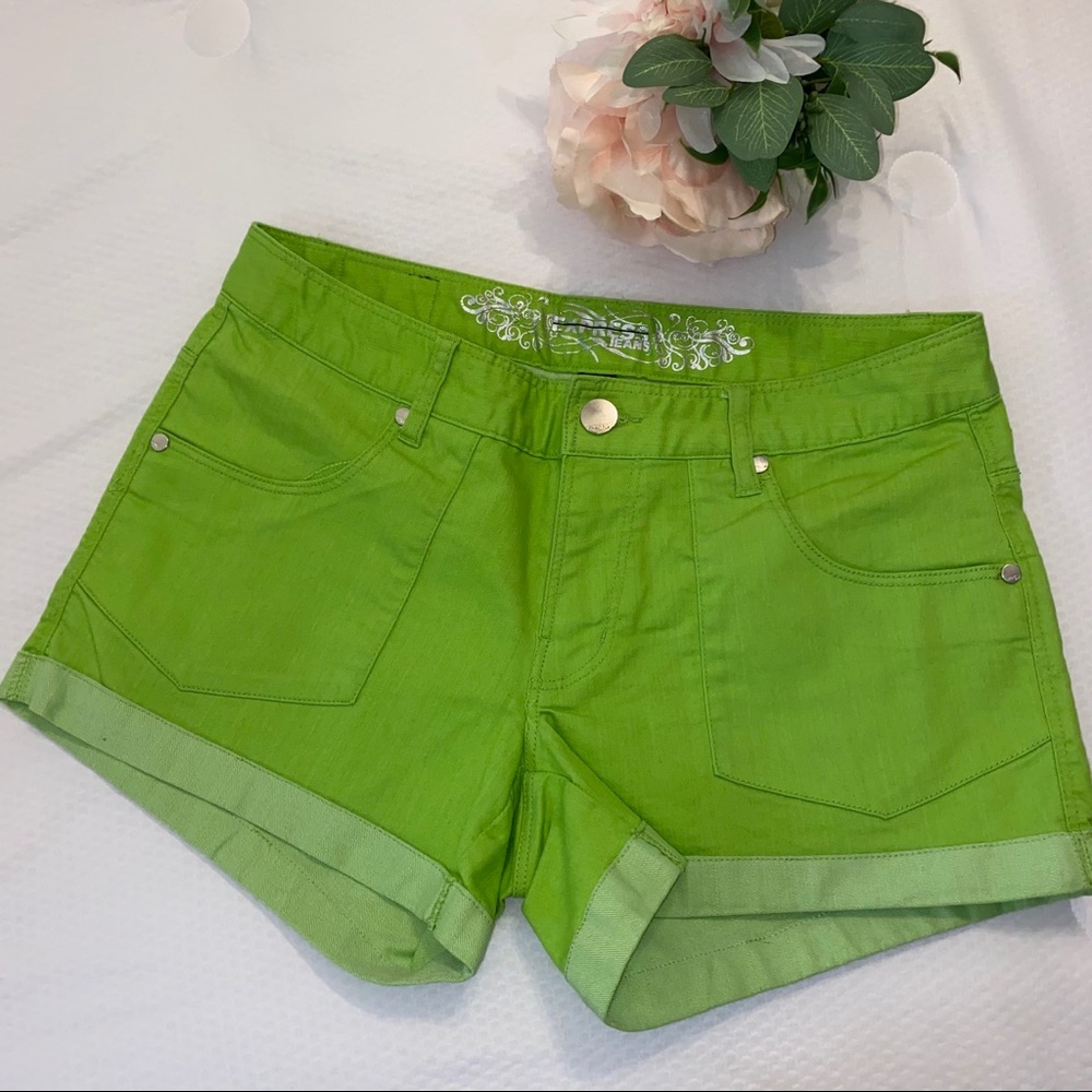 Express Colored Denim Shorts